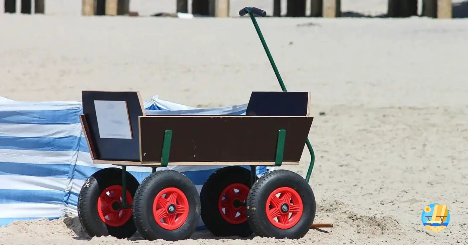 Best Beach Cart with Large Balloon Tires For Sand