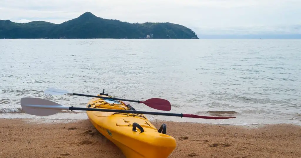best fishing kayaks for big guys - 1 beach