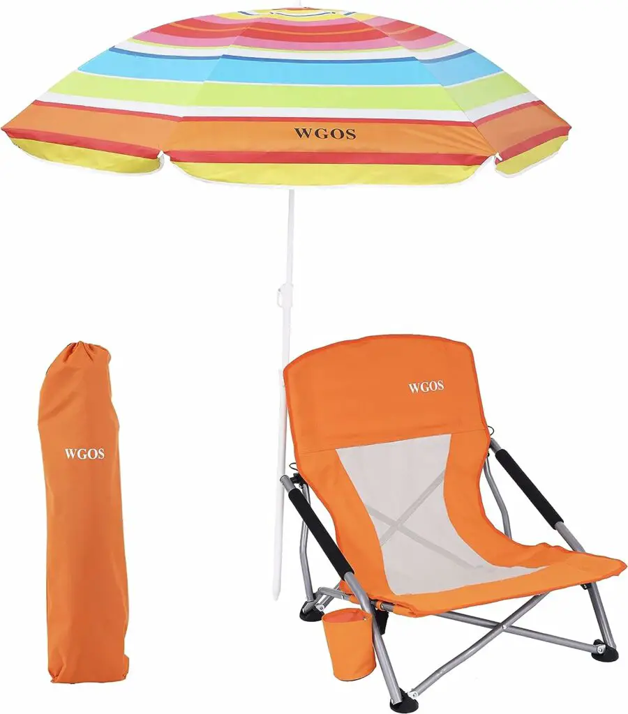 WGOS Beach Chair and Umbrella