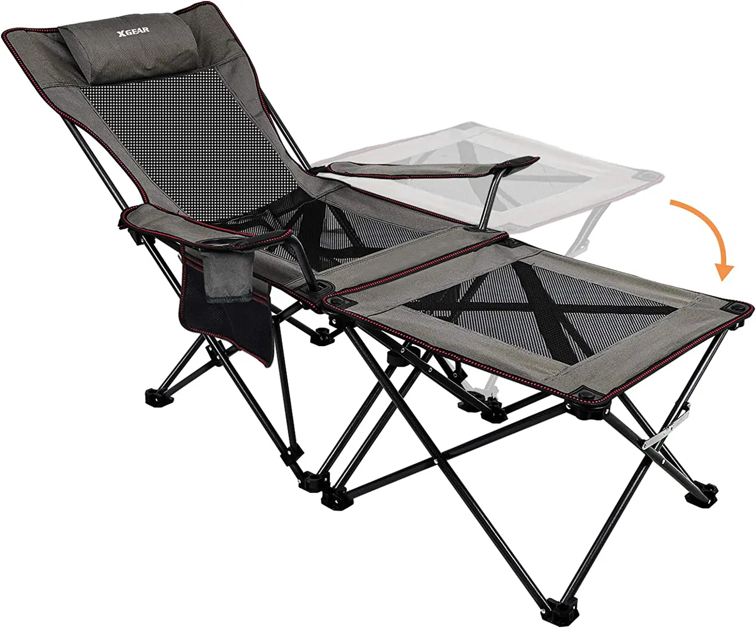 XGEAR 2 in 1 Folding Portable Lounge Chair