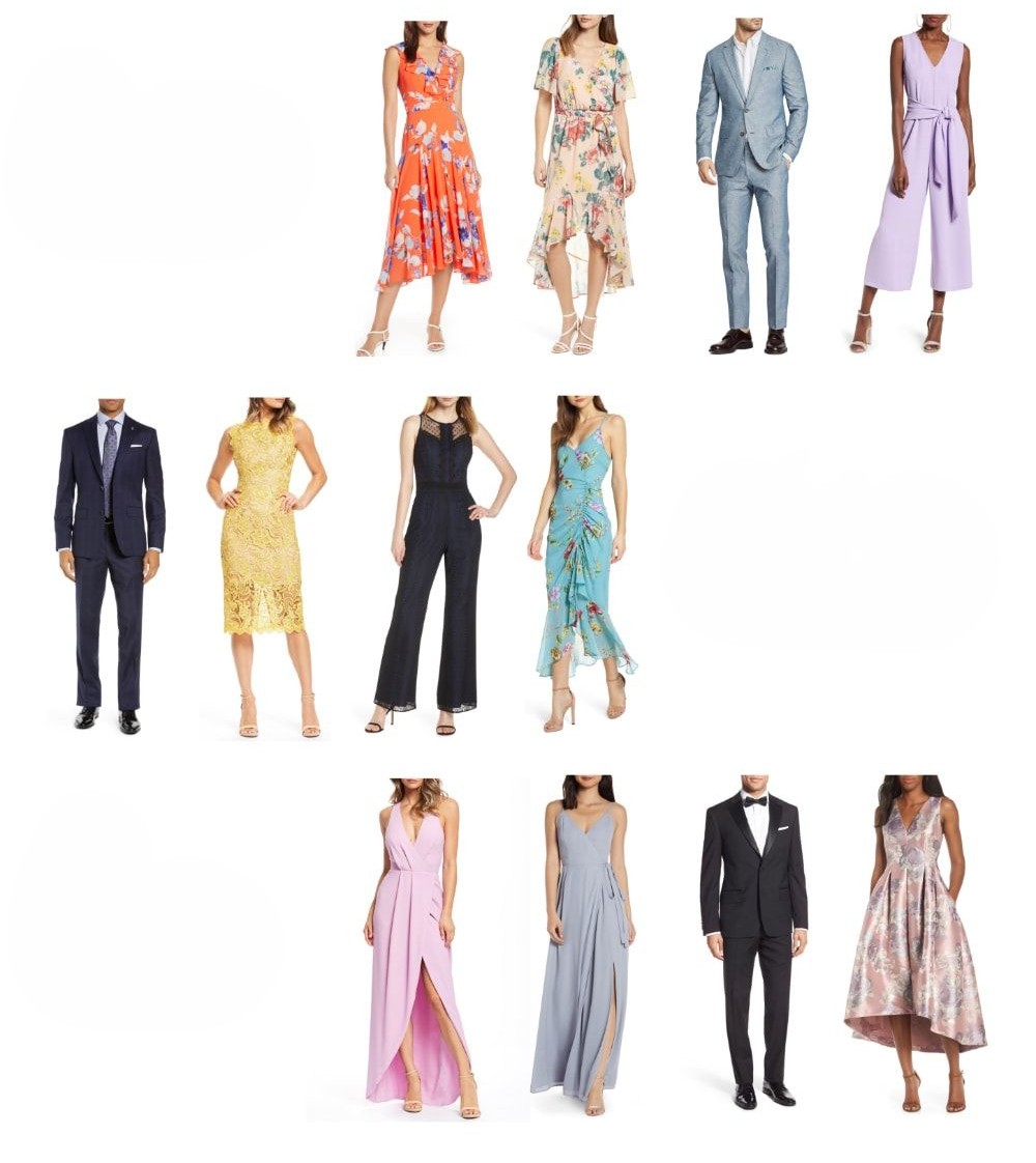 Casual to Formal Wedding Attire